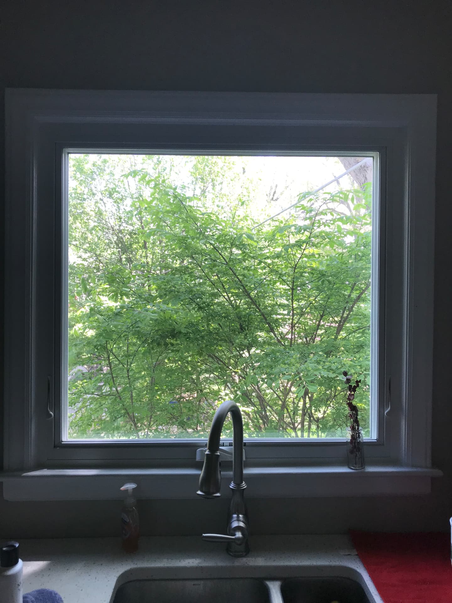 Kitchen window, inside view
