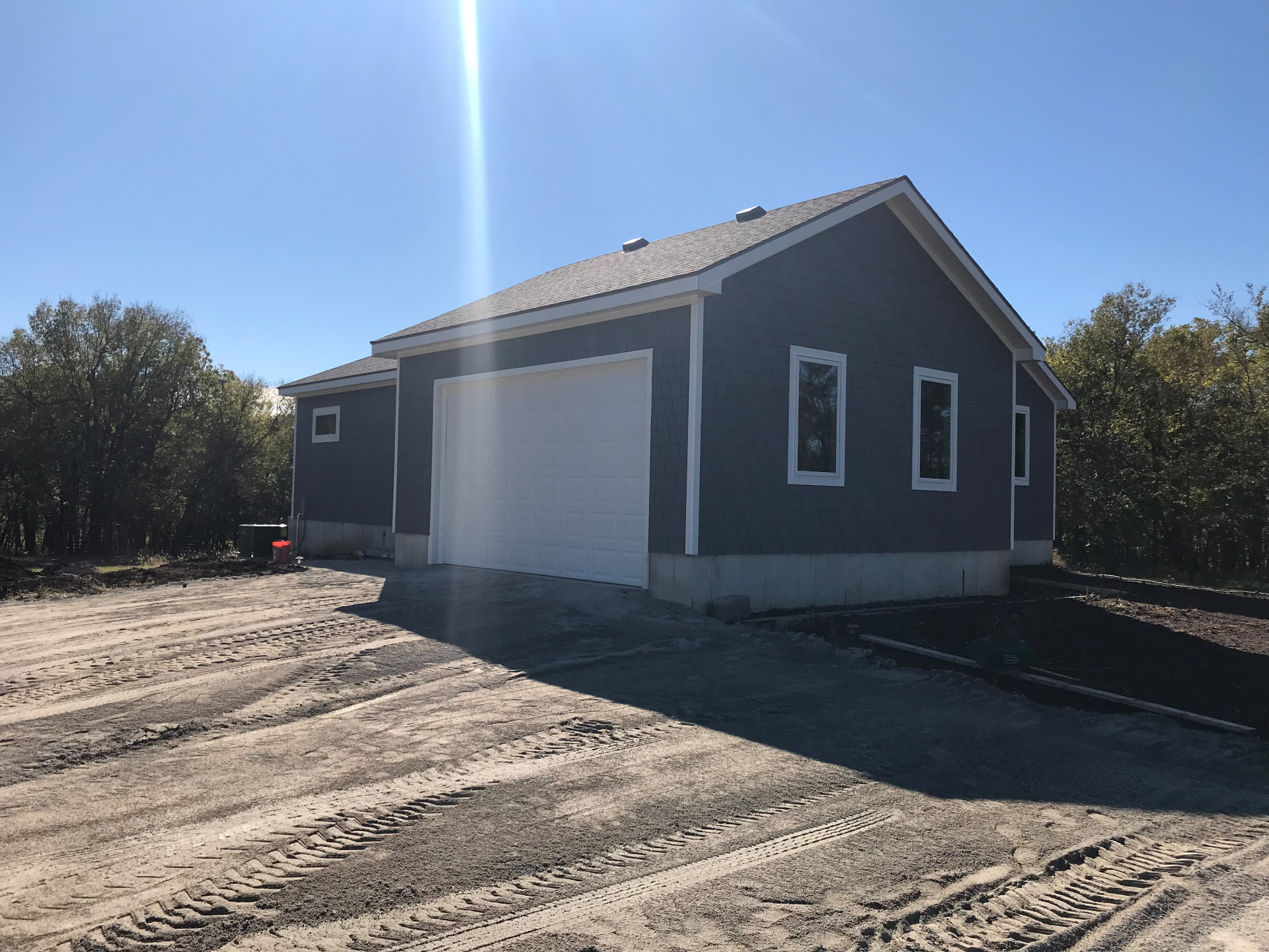 Detached garage exterior