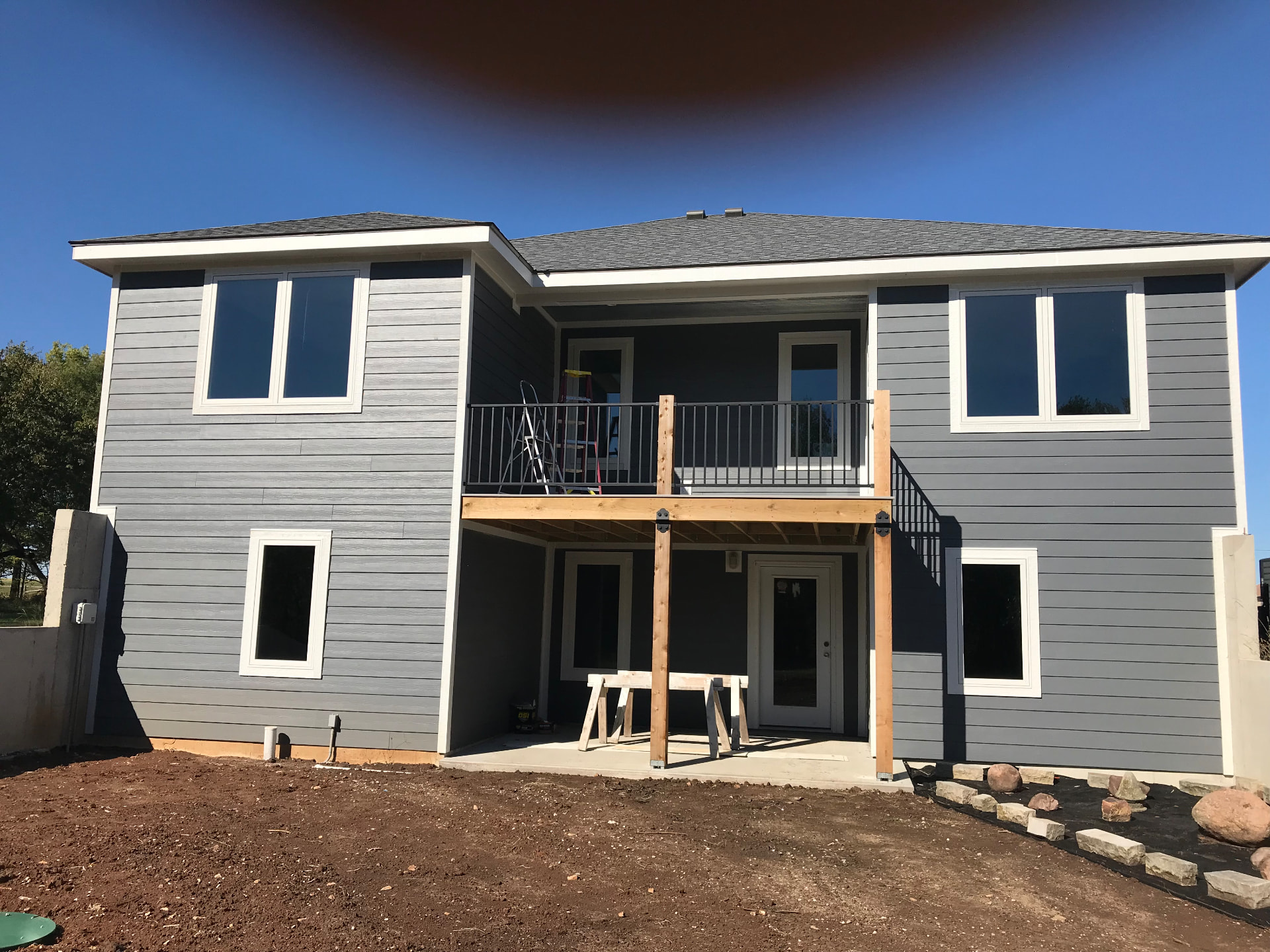 Siding on an active job