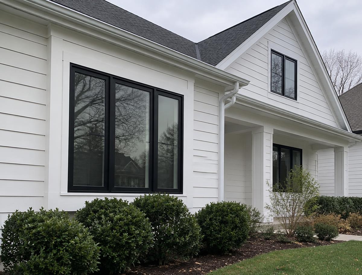 Example of a Kansas City home with black windows